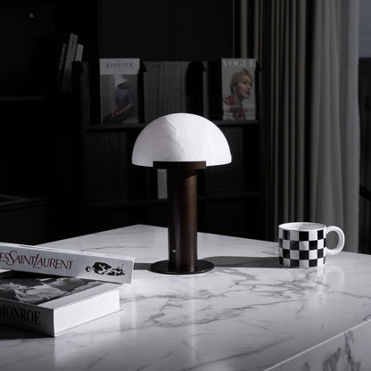 Alabaster Column Table Lamp