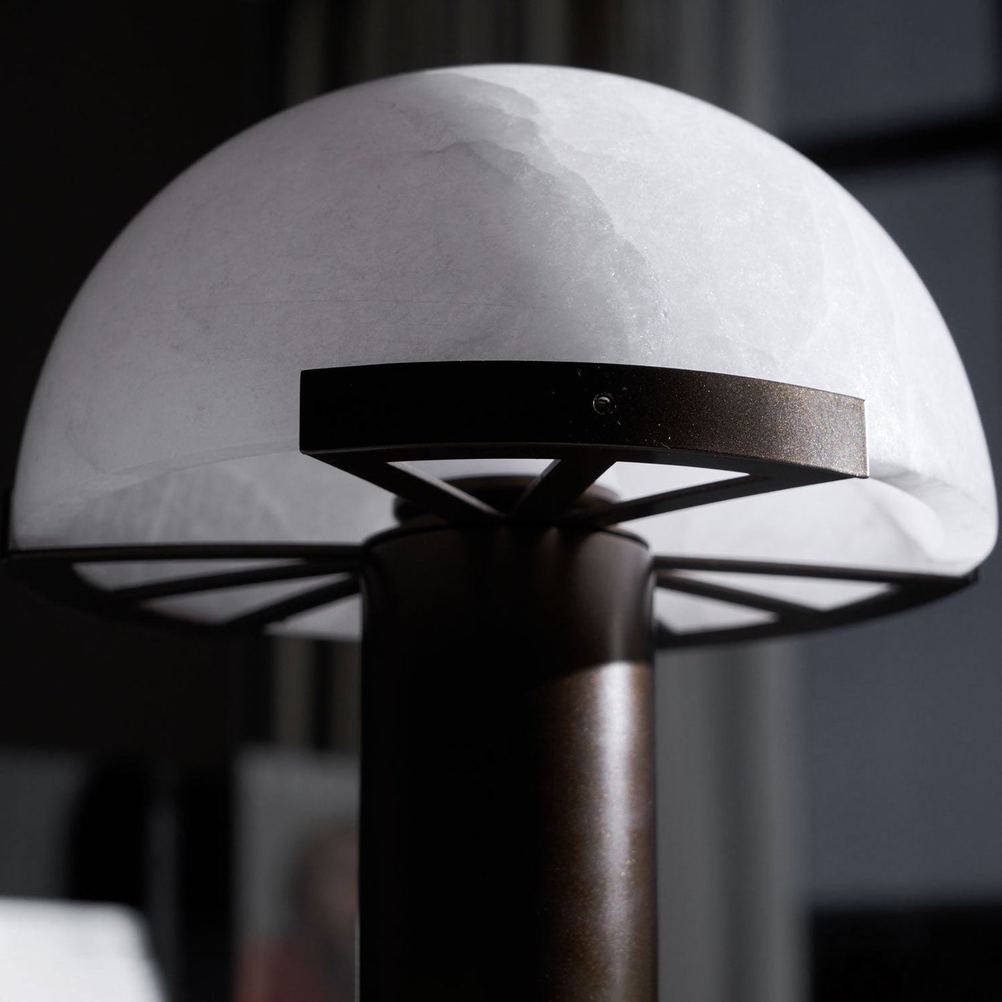 Alabaster Column Table Lamp