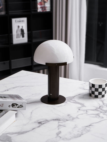 Alabaster Column Table Lamp