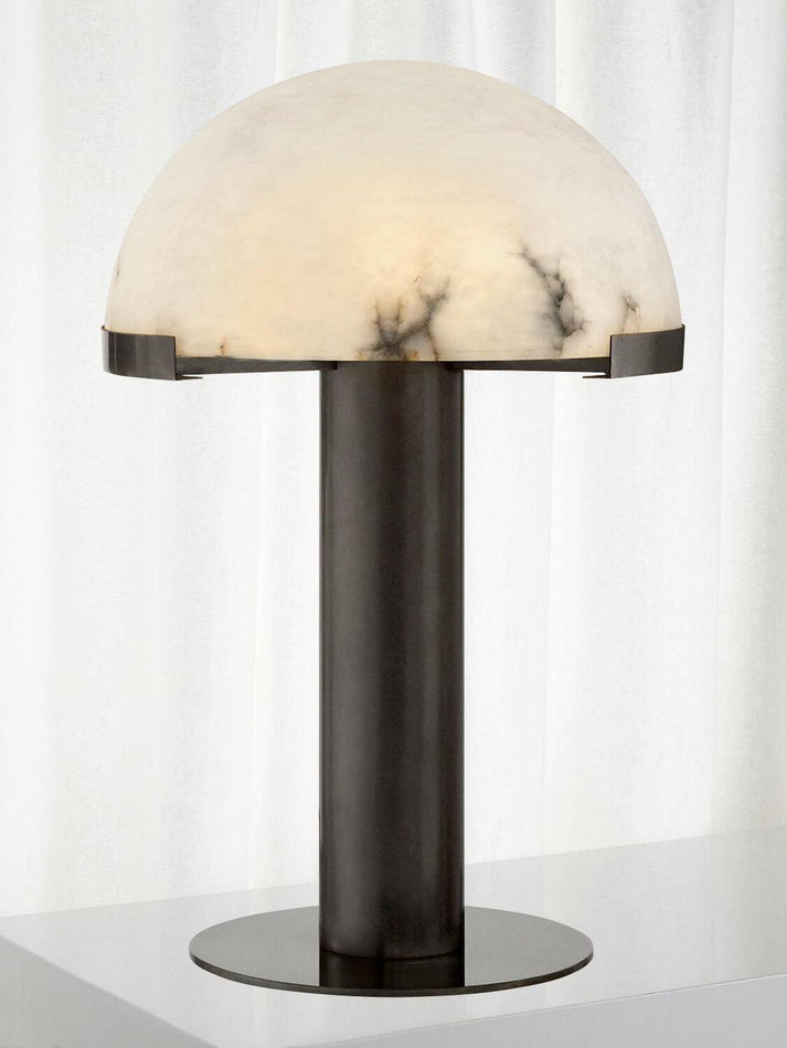 Alabaster Column Table Lamp