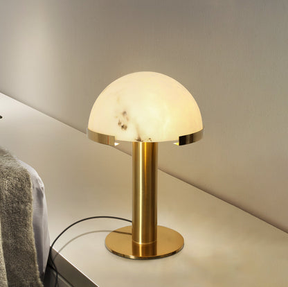 Alabaster Column Table Lamp