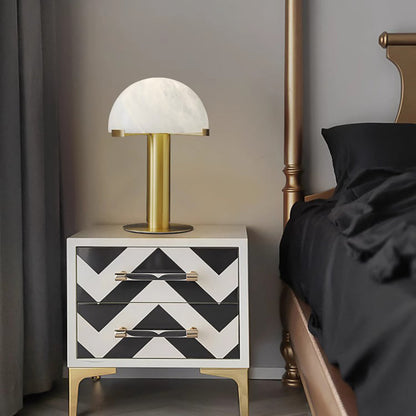 Alabaster Column Table Lamp