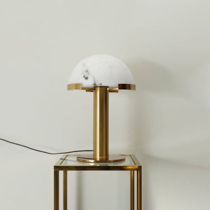 Alabaster Column Table Lamp