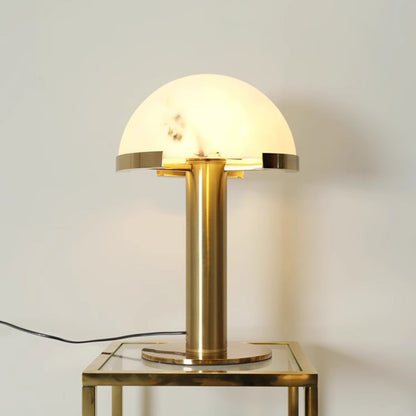 Alabaster Column Table Lamp