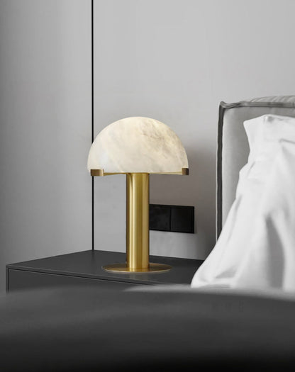 Alabaster Column Table Lamp