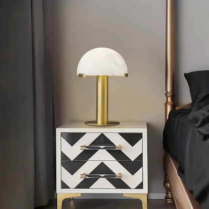 Alabaster Column Table Lamp