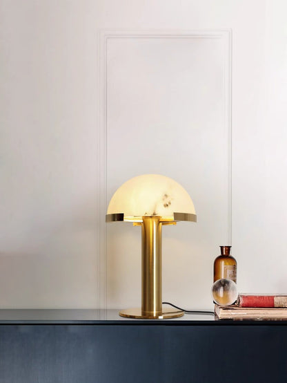 Alabaster Column Table Lamp