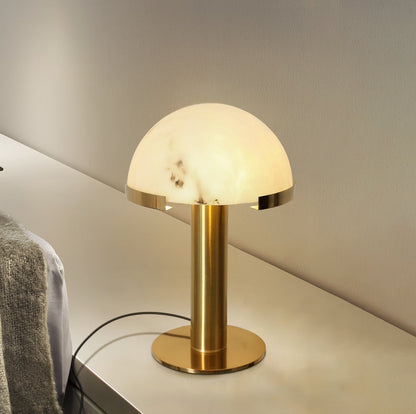 Alabaster Column Table Lamp