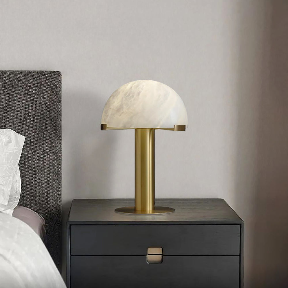 Alabaster Column Table Lamp