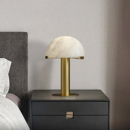 Alabaster Column Table Lamp