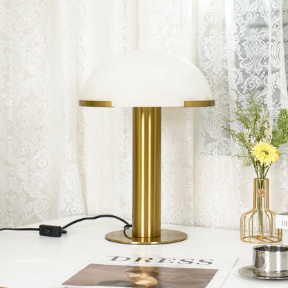 Alabaster Column Table Lamp