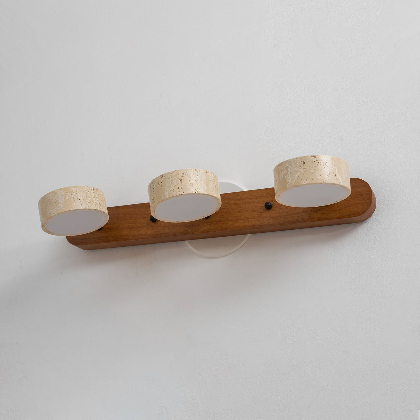 Travertine Wood Wall Sconce