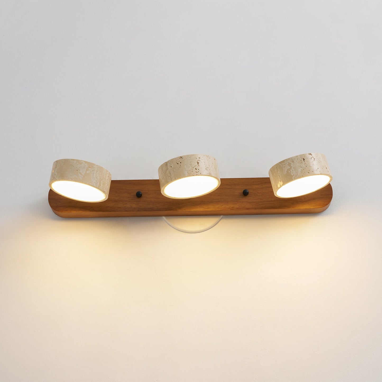 Travertine Wood Wall Sconce