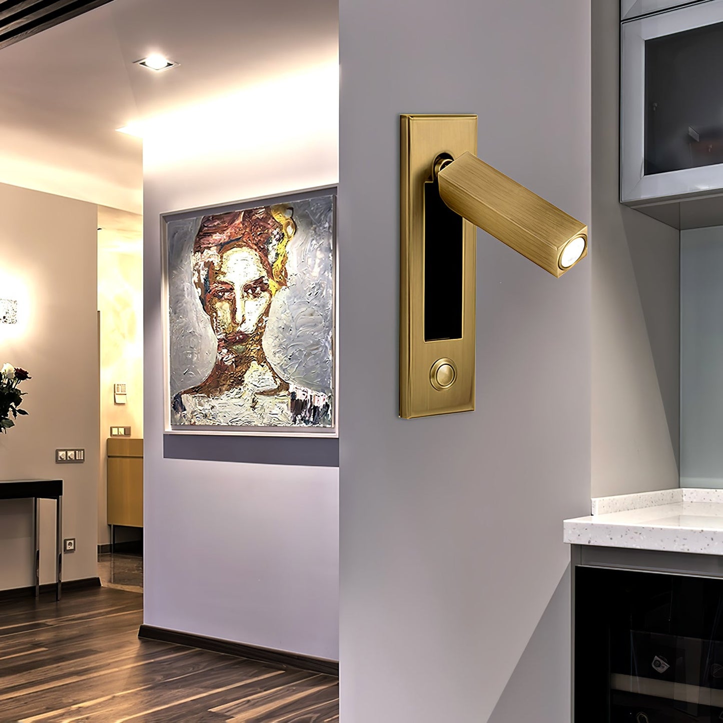 Recessed Bedside Wall Sconce