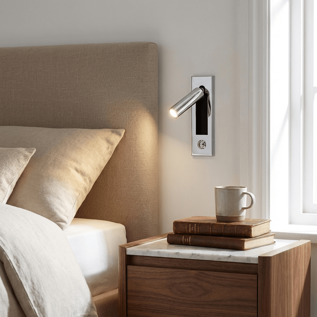 Recessed Bedside Wall Sconce