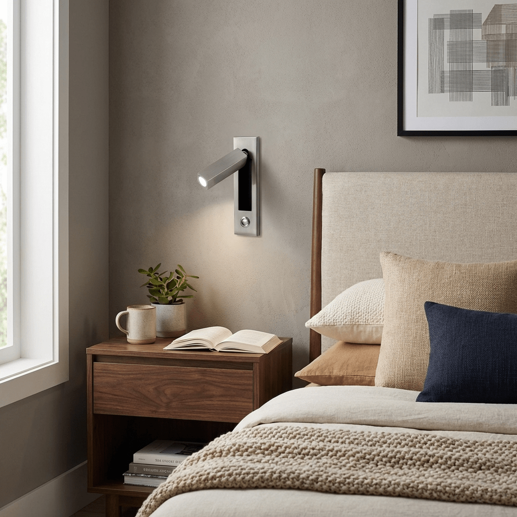 Recessed Bedside Wall Sconce