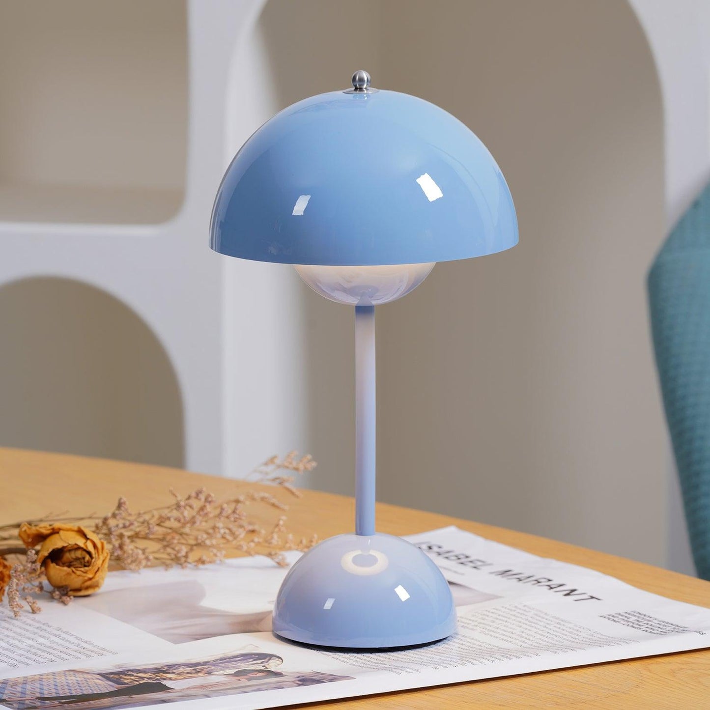 Cordless Flowerpot Portable Table Lamp