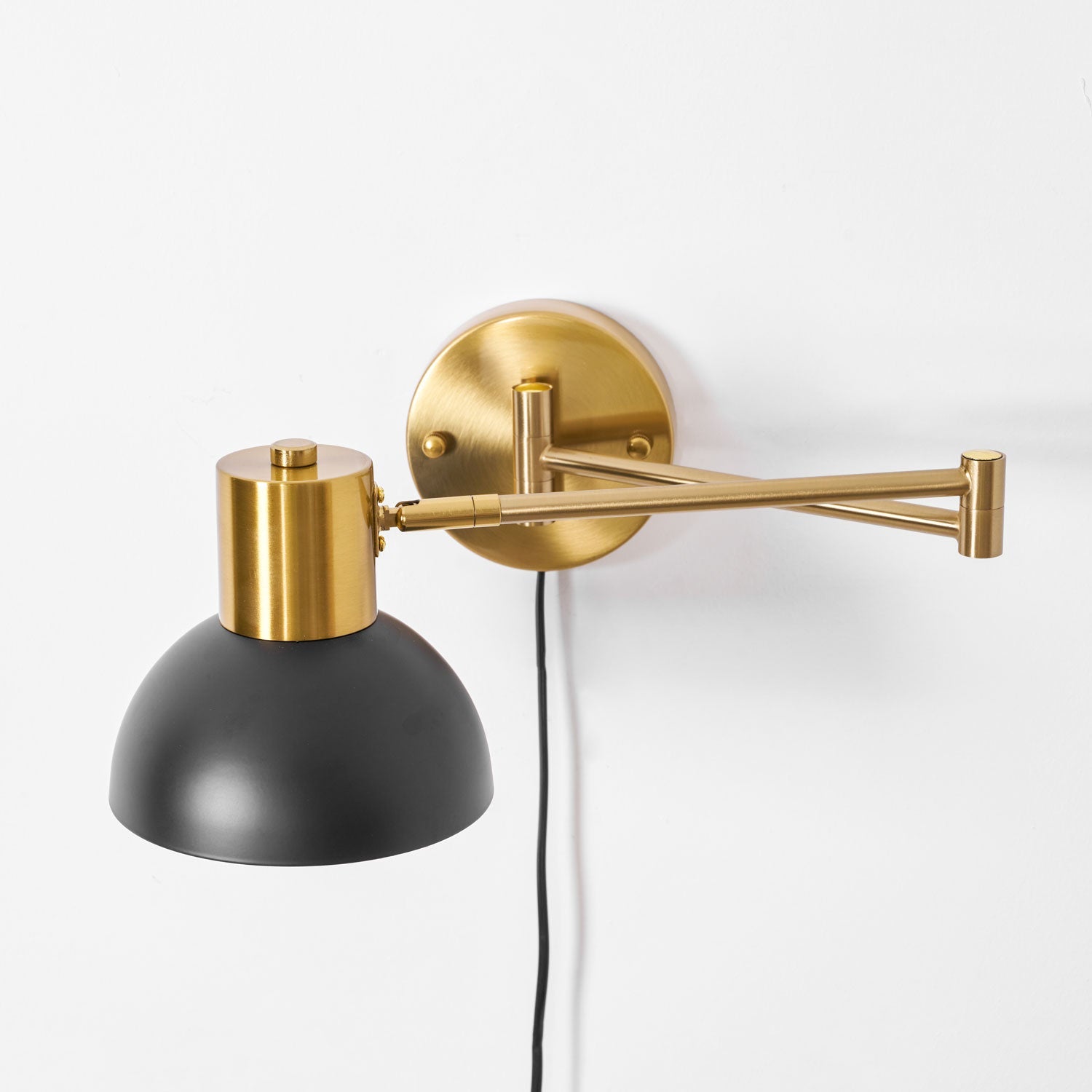 Adjustable Arm Plug in Wall Sconce