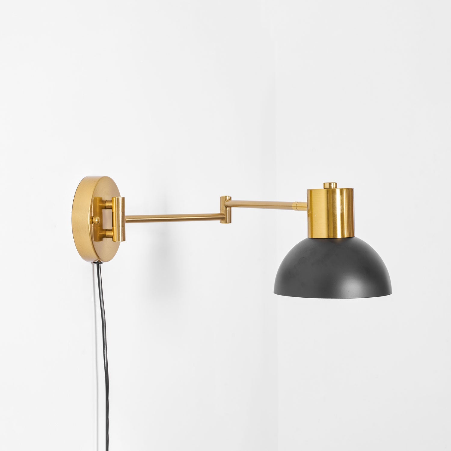 Adjustable Arm Plug in Wall Sconce