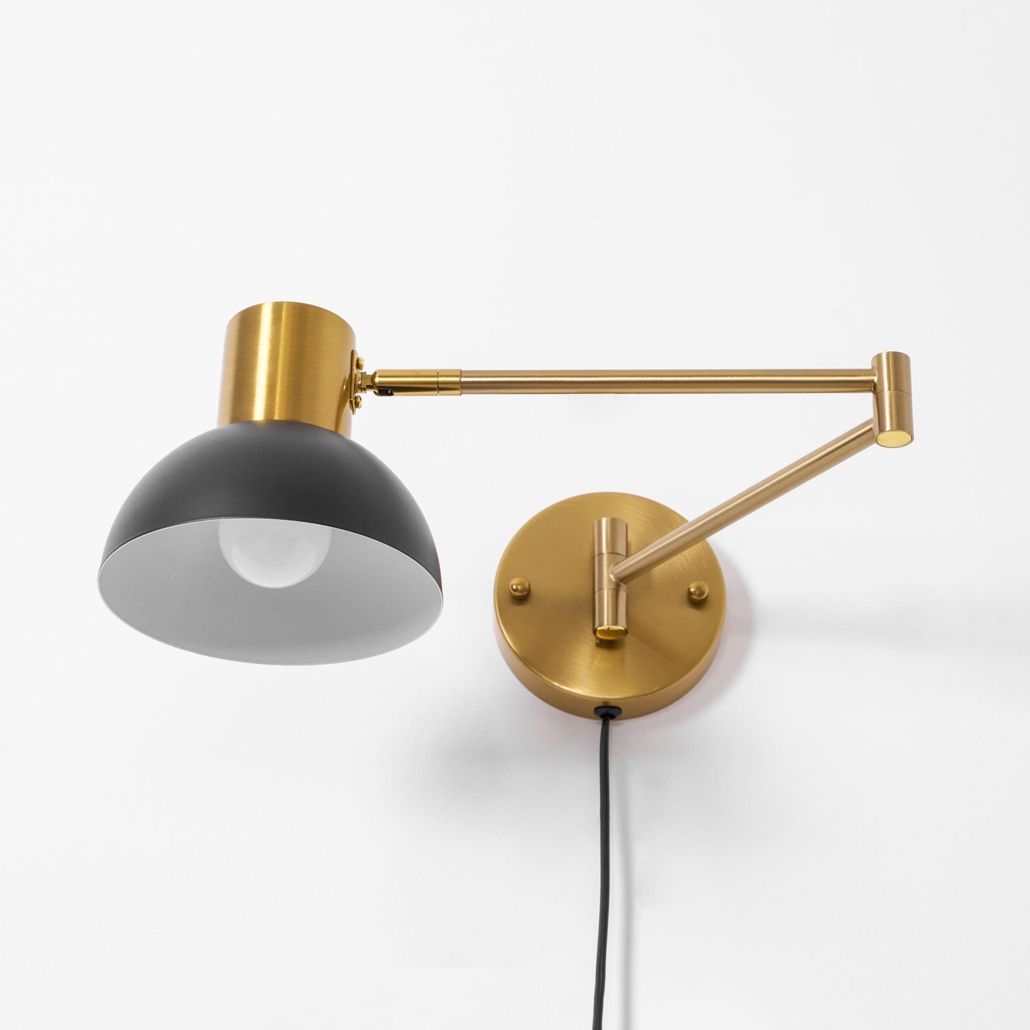 Adjustable Arm Plug in Wall Sconce