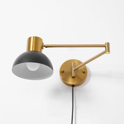 Adjustable Arm Plug in Wall Sconce