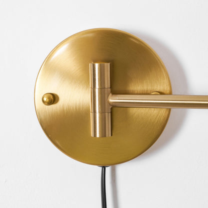 Adjustable Arm Plug in Wall Sconce