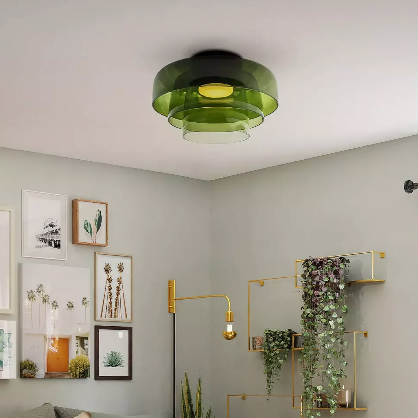 Tiered Ring Ceiling Light