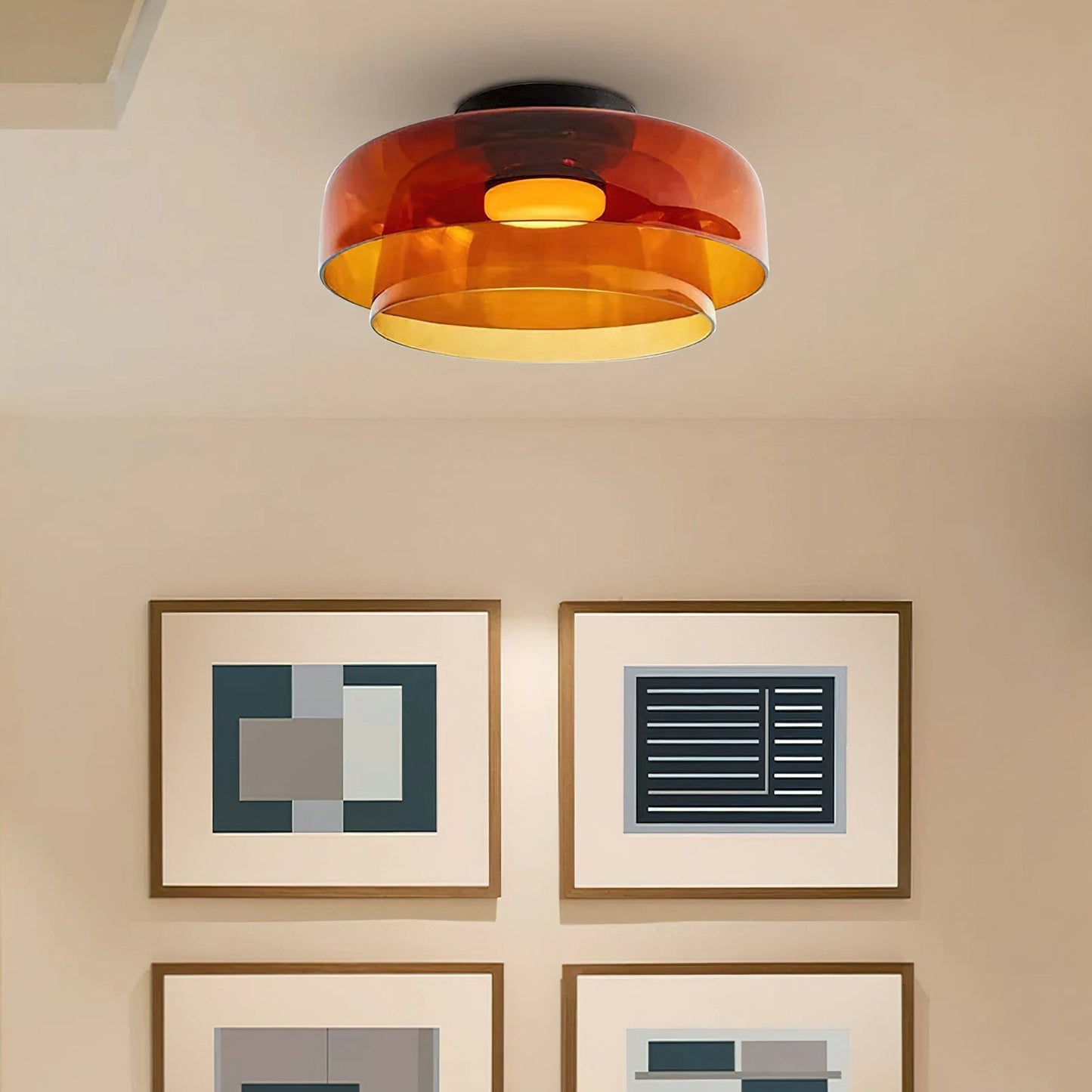 Tiered Ring Ceiling Light