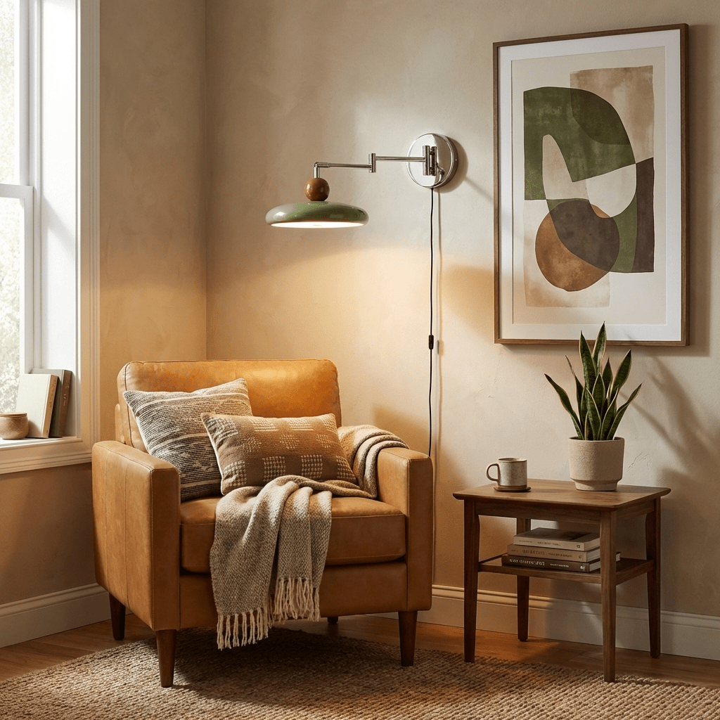 Soft Glow Plug in Wall Sconce