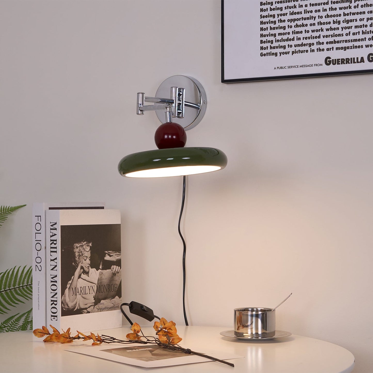 Soft Glow Plug in Wall Sconce