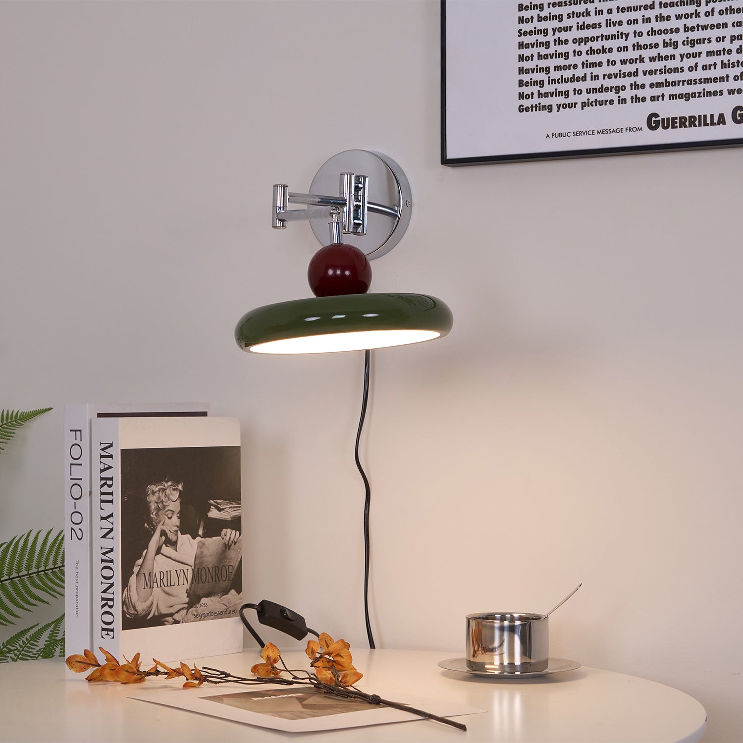 Soft Glow Plug in Wall Sconce