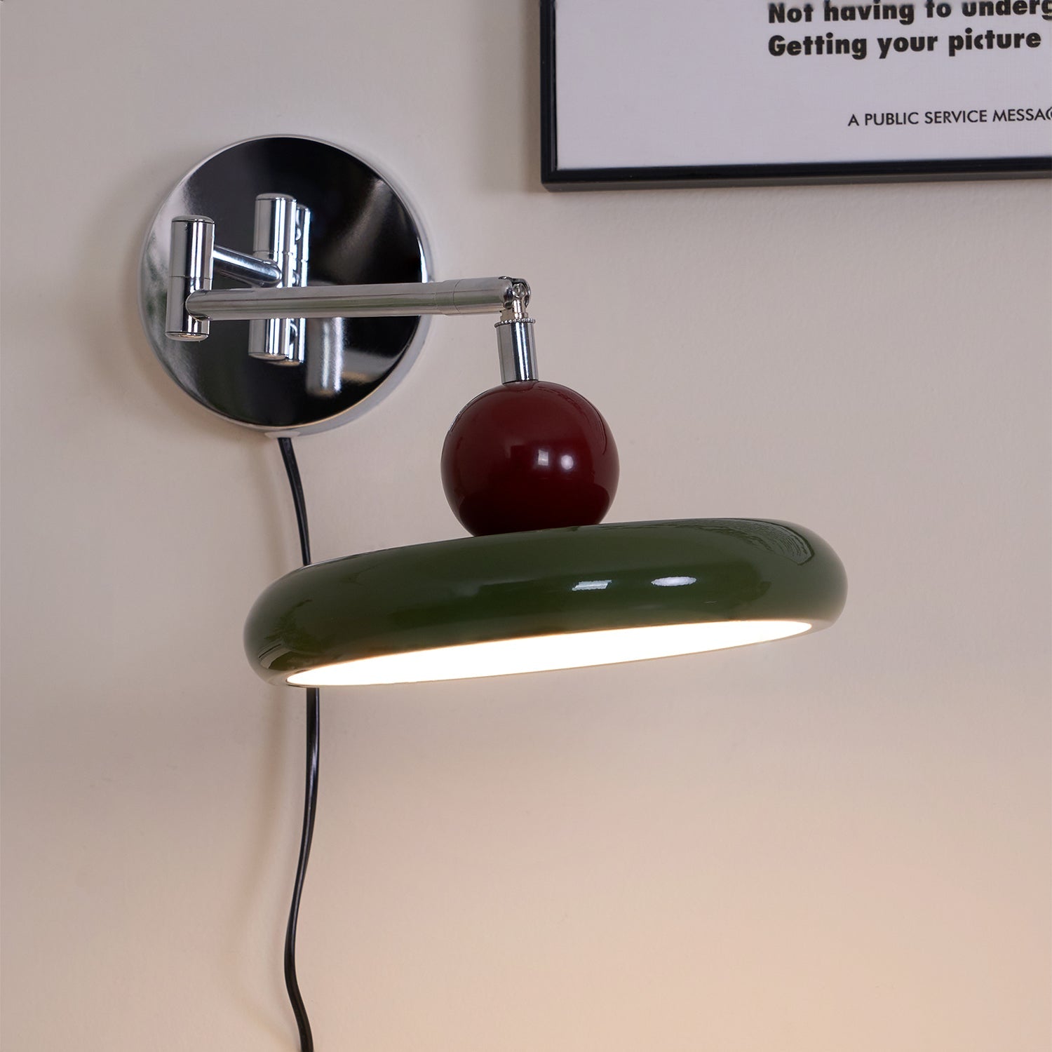 Soft Glow Plug in Wall Sconce