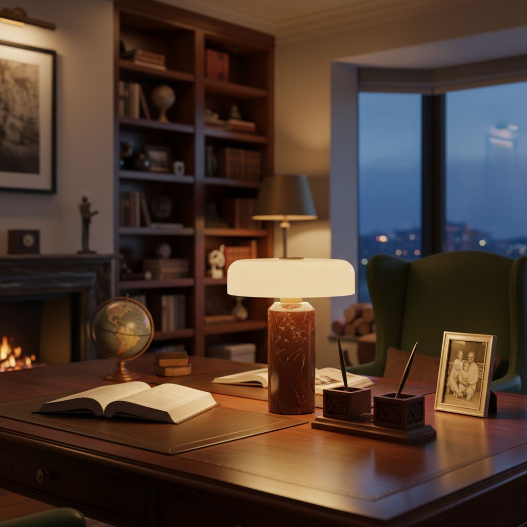 Moonstone Marble Table Lamp