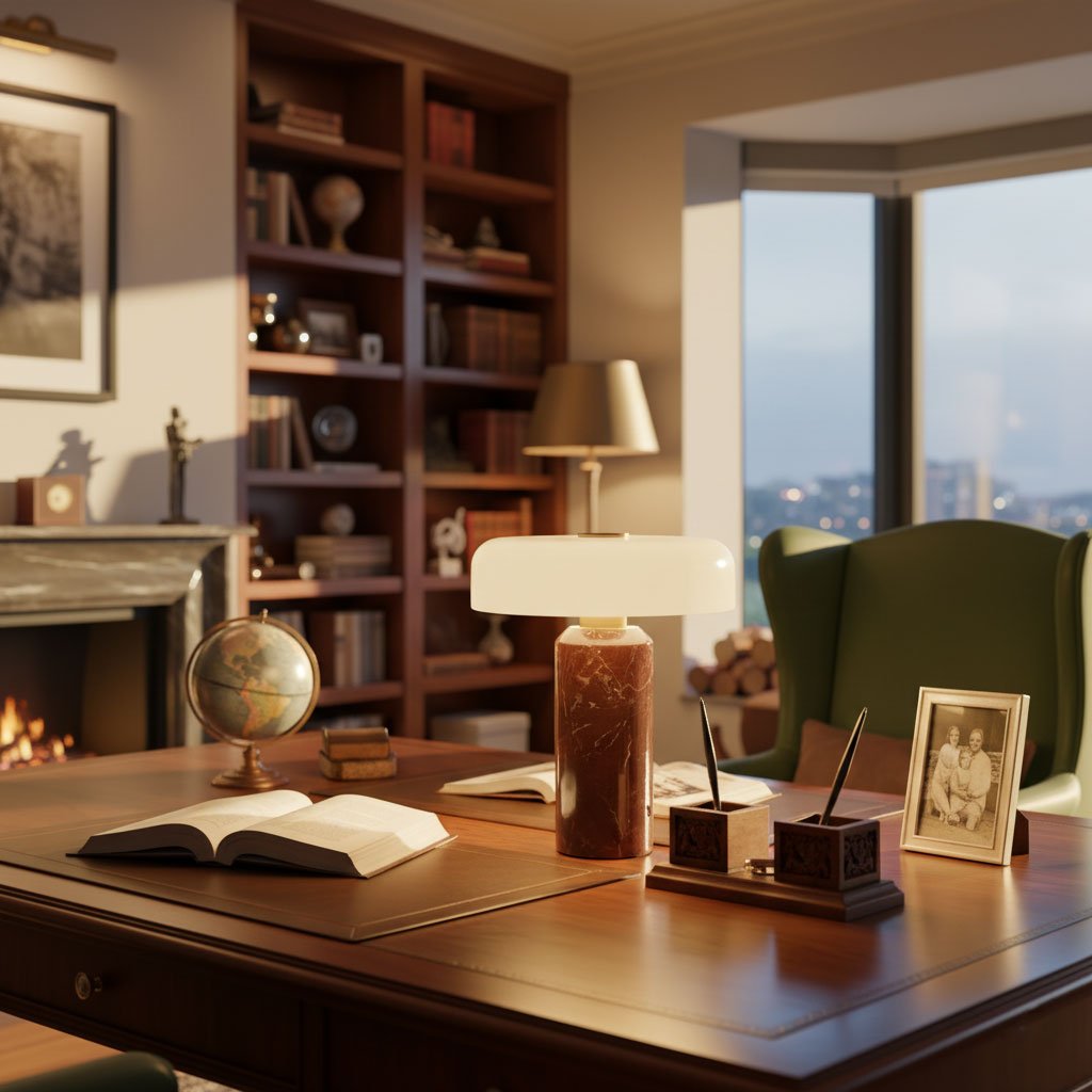 Moonstone Marble Table Lamp