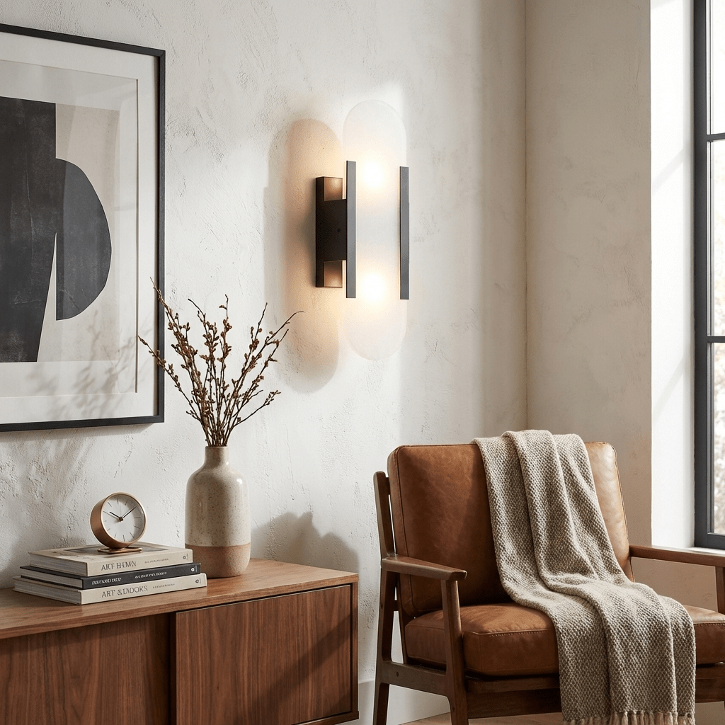 Elongated Alabaster Wall Sconce