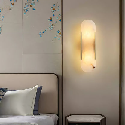 Elongated Alabaster Wall Sconce