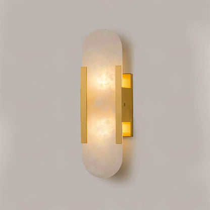Elongated Alabaster Wall Sconce