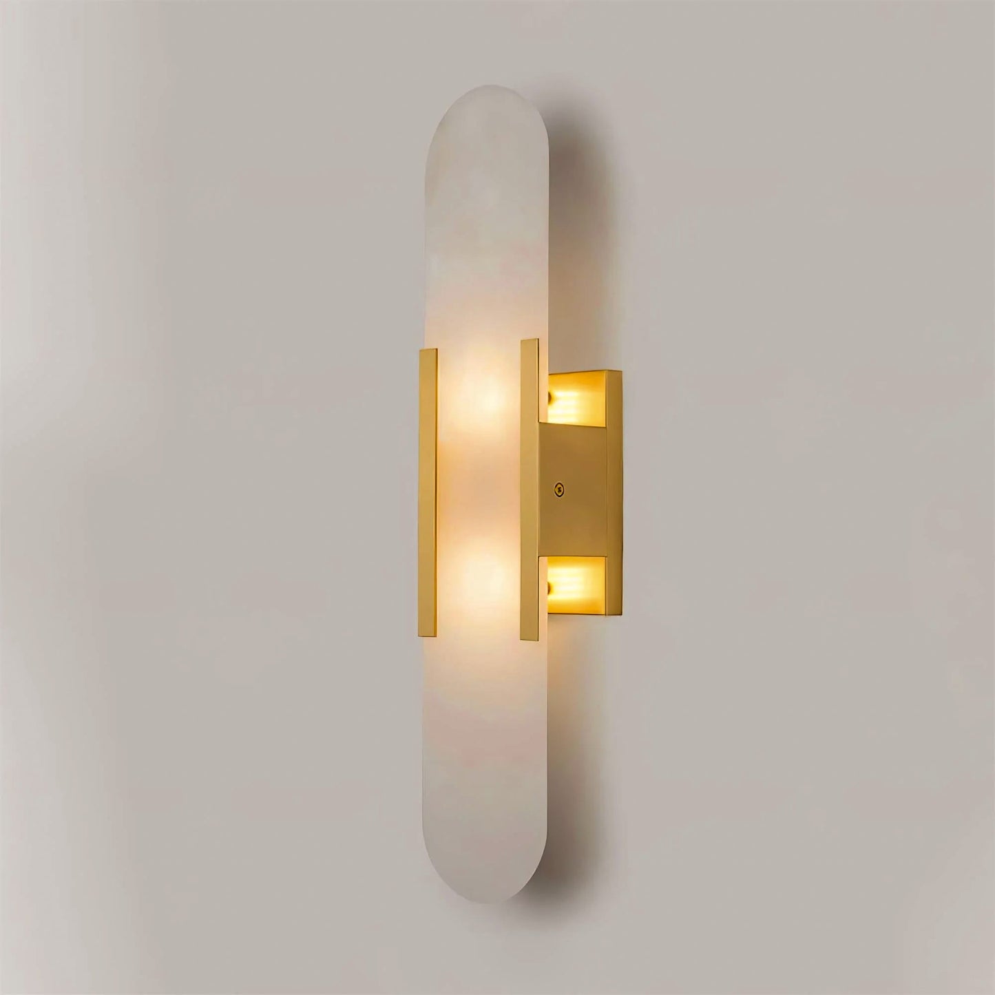 Elongated Alabaster Wall Sconce