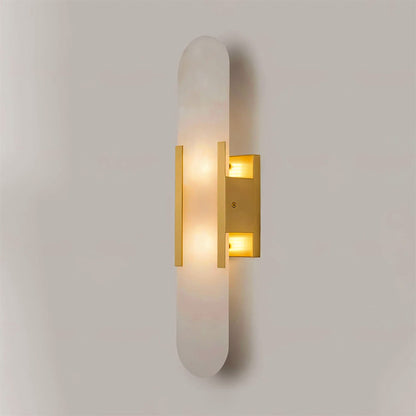 Elongated Alabaster Wall Sconce