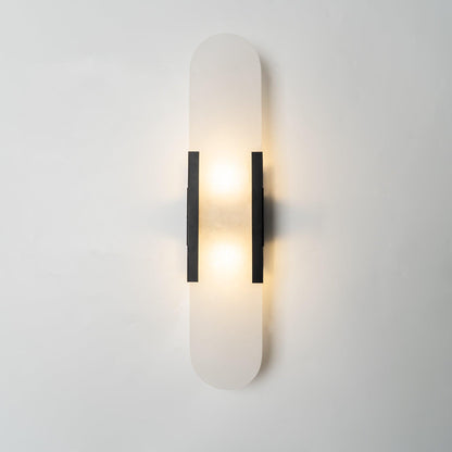 Elongated Alabaster Wall Sconce