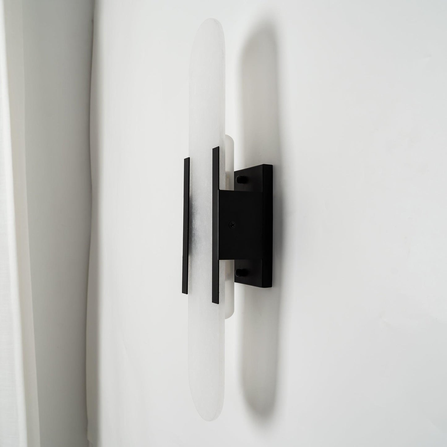 Elongated Alabaster Wall Sconce