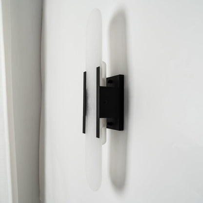 Elongated Alabaster Wall Sconce