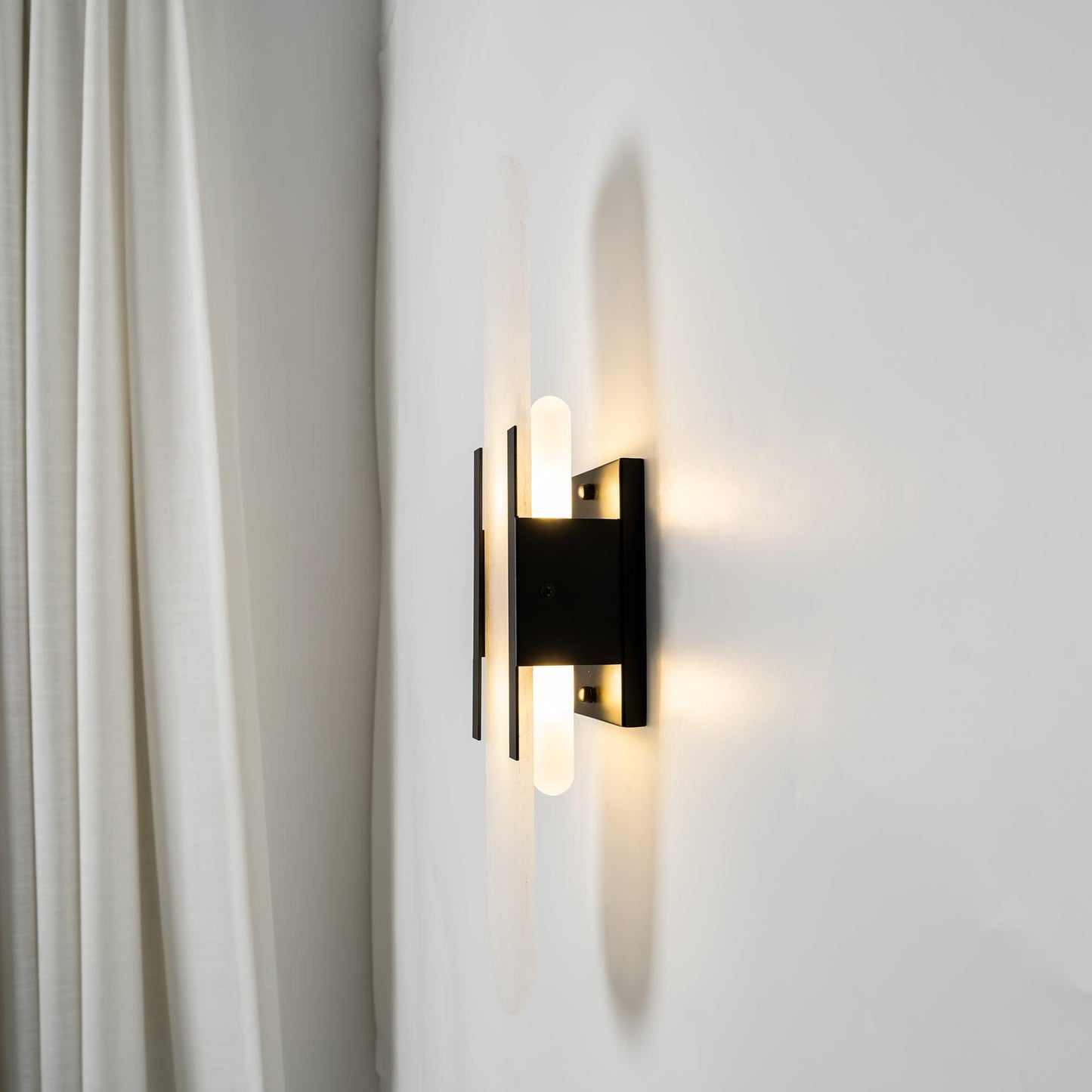 Elongated Alabaster Wall Sconce