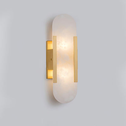 Elongated Alabaster Wall Sconce