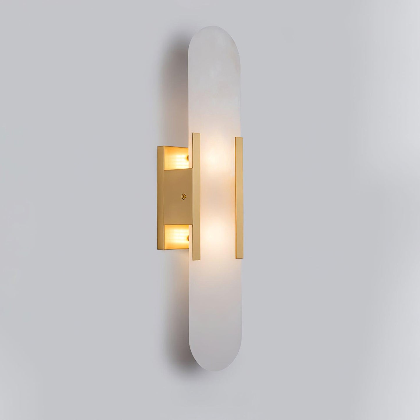 Elongated Alabaster Wall Sconce