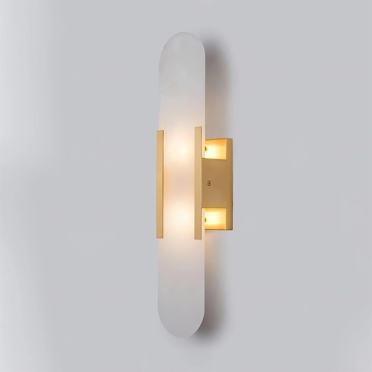 Elongated Alabaster Wall Sconce