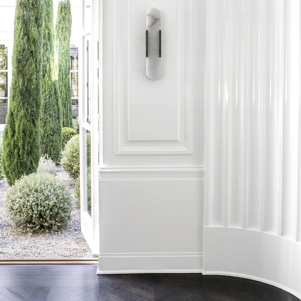 Elongated Alabaster Wall Sconce