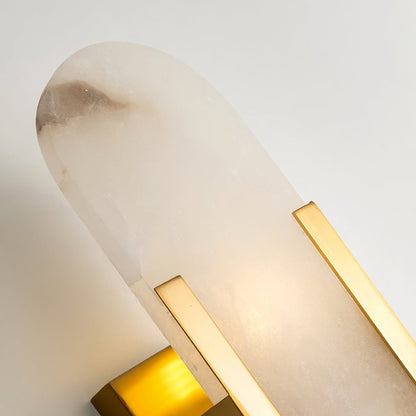 Elongated Alabaster Wall Sconce