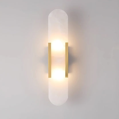 Elongated Alabaster Wall Sconce