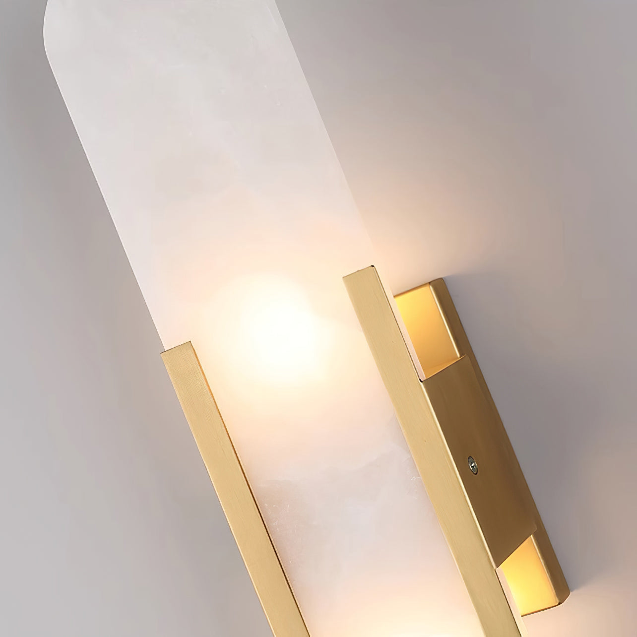 Elongated Alabaster Wall Sconce